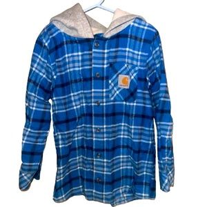 Youth Carhartt Hooded Flannel